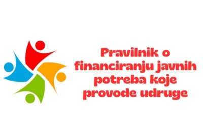 Pravilnik o financiranju javnih potreba koje provode udruge
