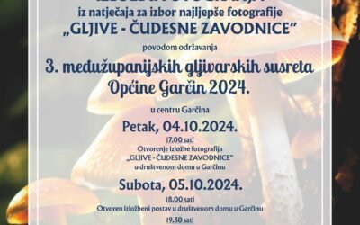 IZLOŽBA FOTOGRAFIJA iz natječaja za izbor najljepše fotografije “GLJIVE – ČUDESNE ZAVODNICE”