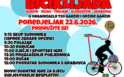 Biciklijada Općine Garčin 2026. – pridružite nam se!