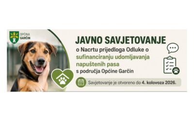 JAVNO SAVJETOVANJE O NACRTU PRIJEDLOGA ODLUKE O SUFINANCIRANJU UDOMLJAVANJA NAPUŠTENIH PASA