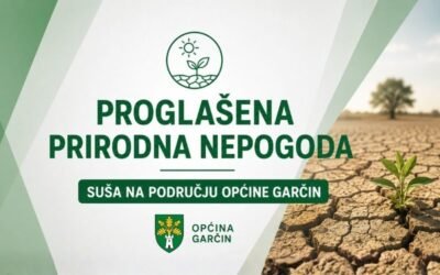 Proglašena prirodna nepogoda – suša za područje Općine Garčin