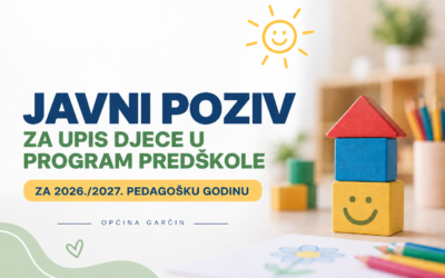 Javni poziv za upis djece u program predškole za 2026./2027. pedagošku godinu