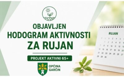 Aktivni 65+ – hodogram aktivnosti za rujan 2026.