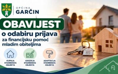 Obavijest o odabiru prijava za dodjelu financijske pomoći mladim obiteljima te poziv na potpisivanje ugovora